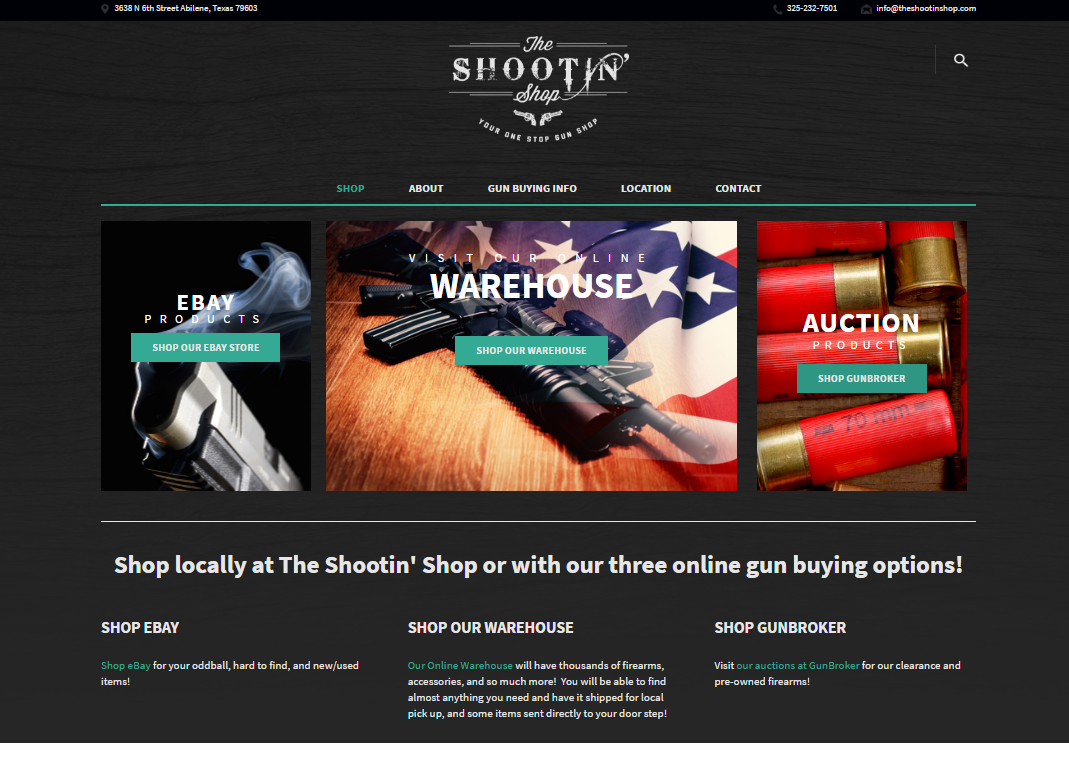 The Shootin Shop Website